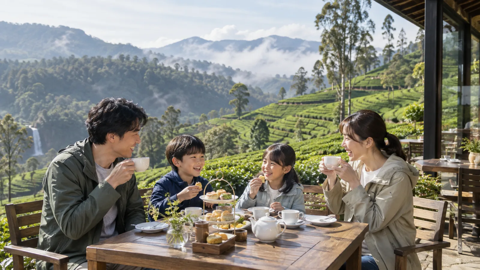 スリランカの宿や紅茶を楽しみ、日程を考える旅のイメージ
